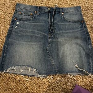 Gap High Rise Denim Skirt